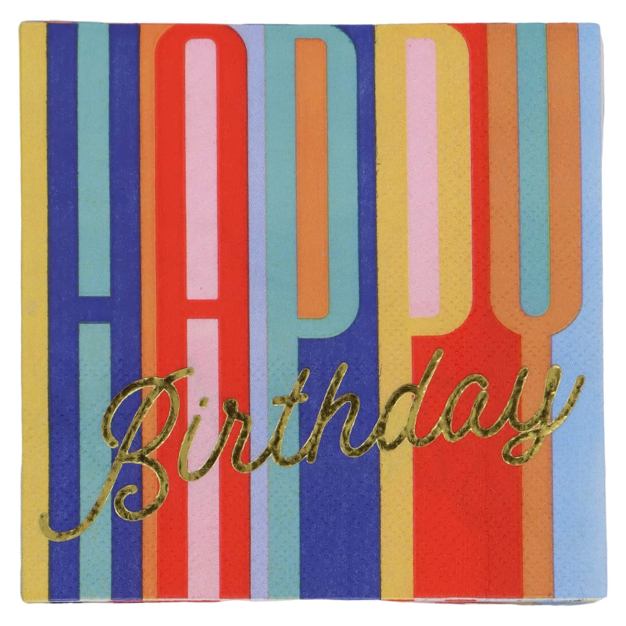 Multicolor Happy Birthday Beverage Napkins, 20ct. by Celebrate It™